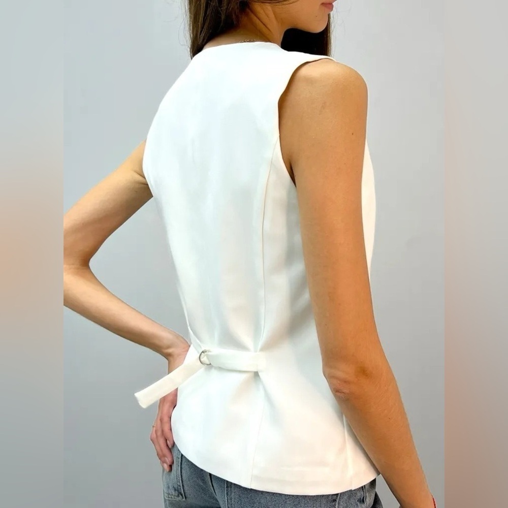 Button-Front Vest Coat - Picture 8 of 8